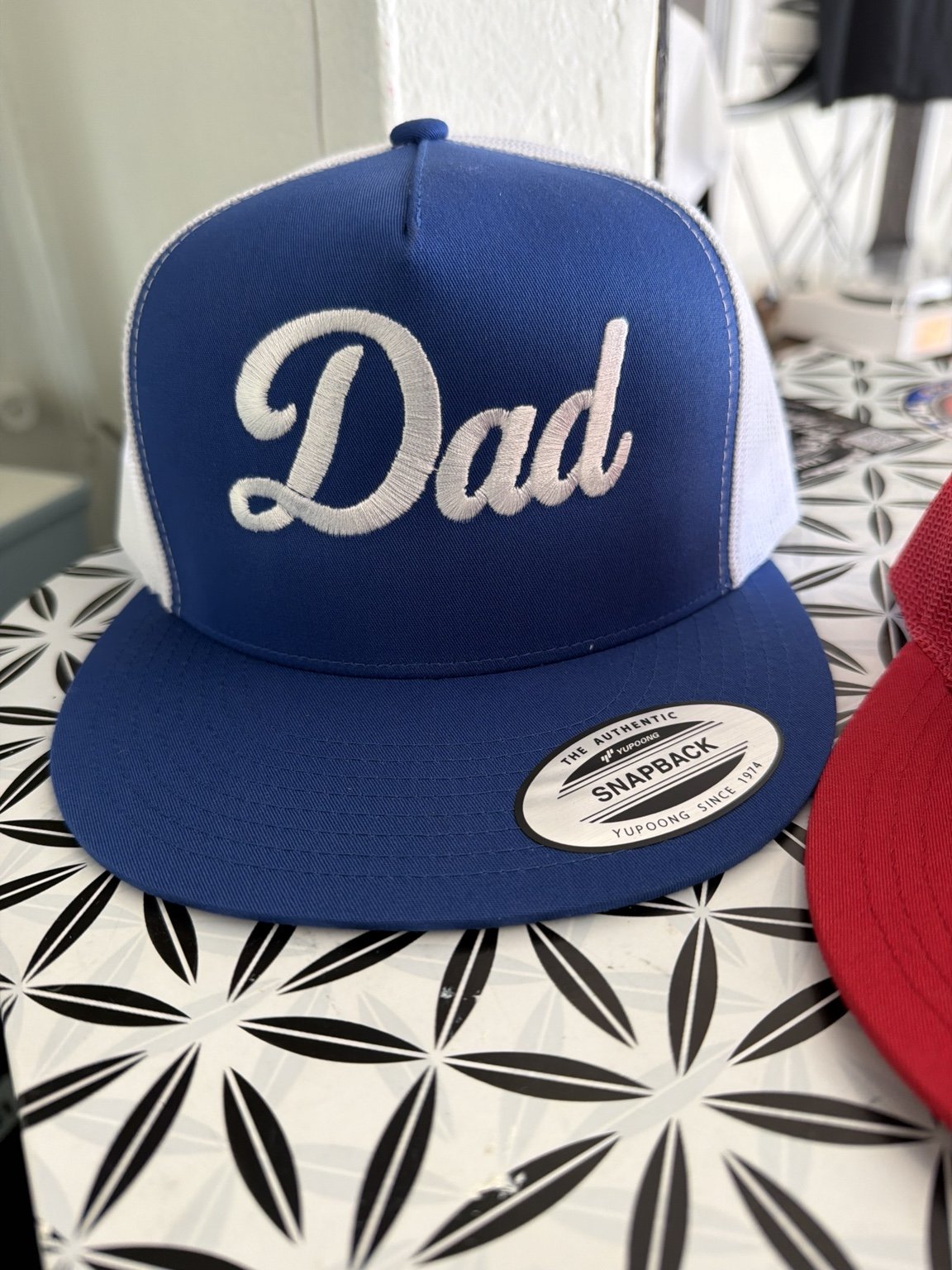 Dad Blue Hat by DP Embroidery
