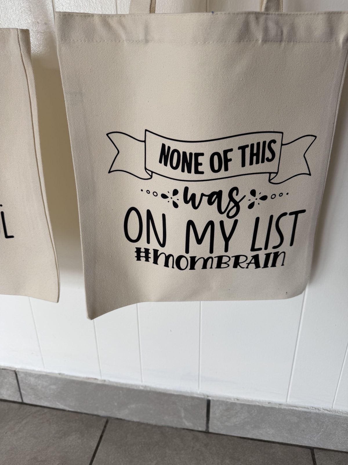 Mombrain Tote by DP Embroidery