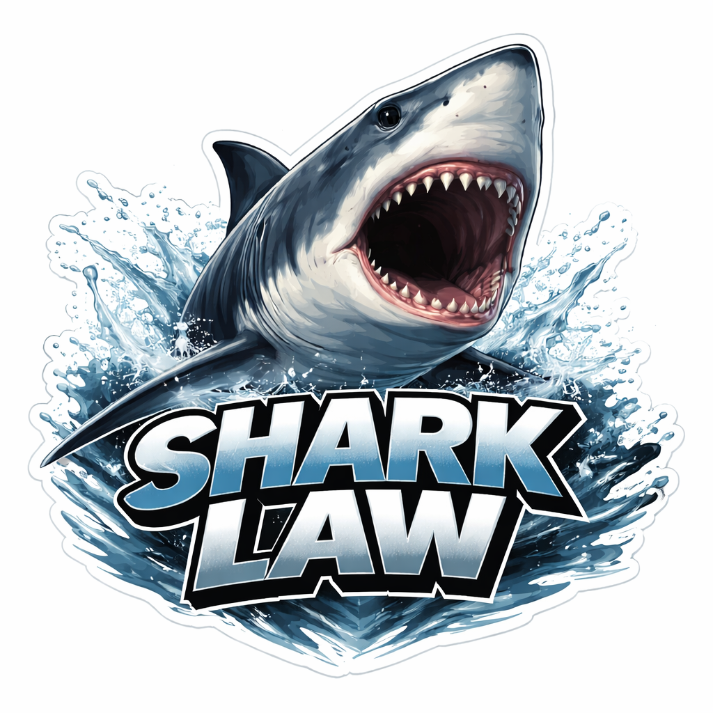 Shark Law Design by DP Embroidery